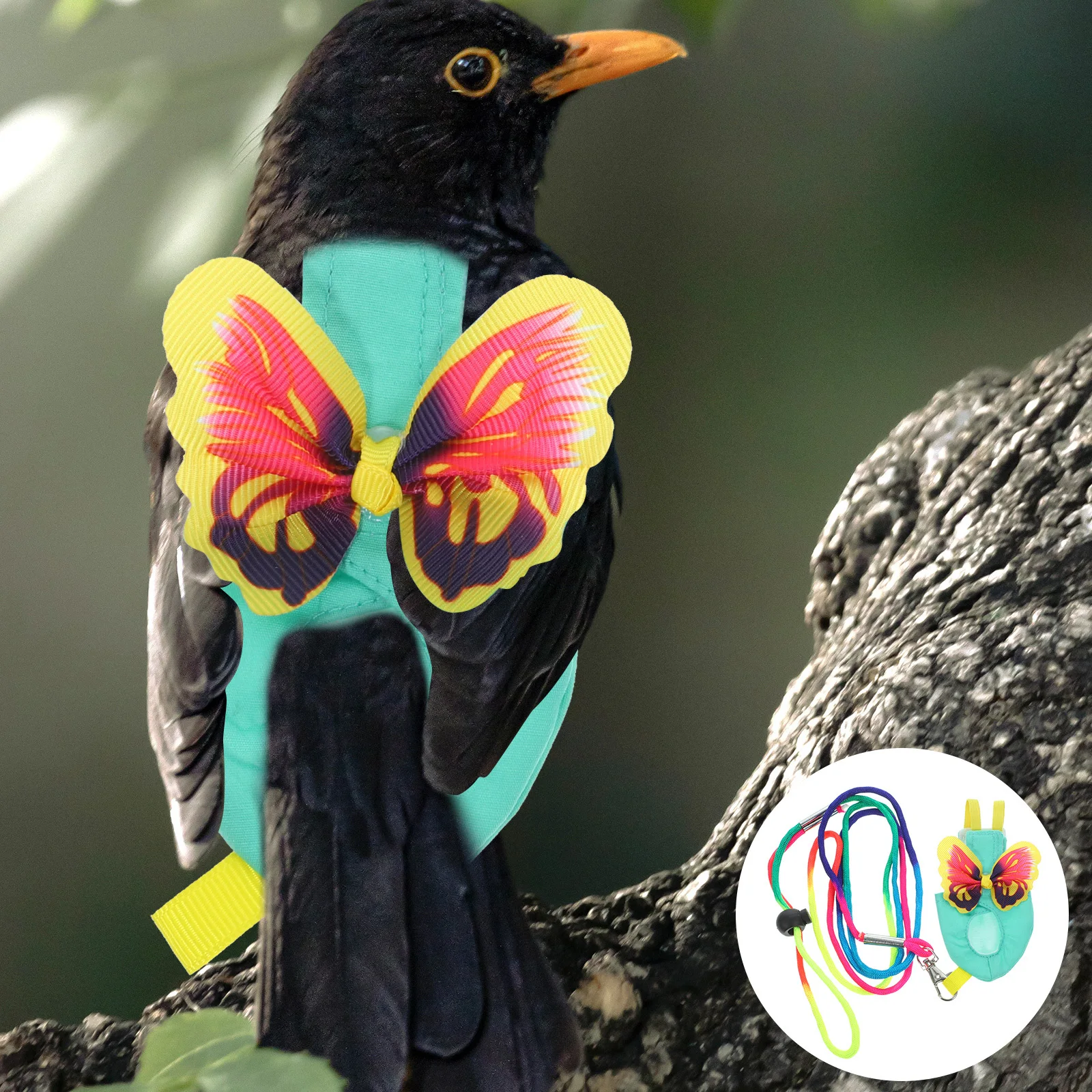 

1Set Bird Flight Suit Parrot Diaper Harness Lightweight Washable Bird Diapers for Parakeets Cockatiels Parrot Diaper