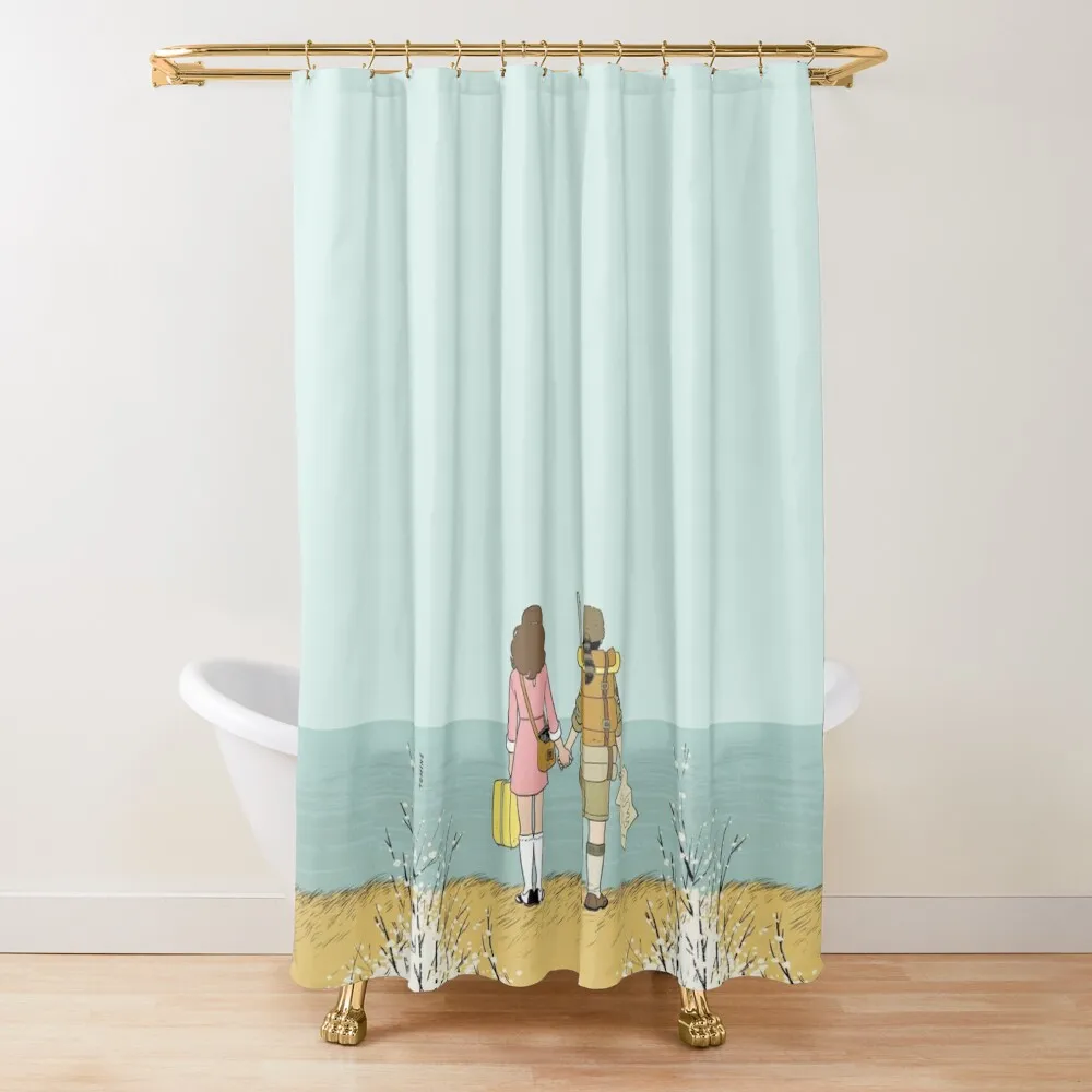 Wes Anderson Movie Shower Curtain Shower For Bathrooms For The Bathroom Waterproof Fabric Shower Curtain