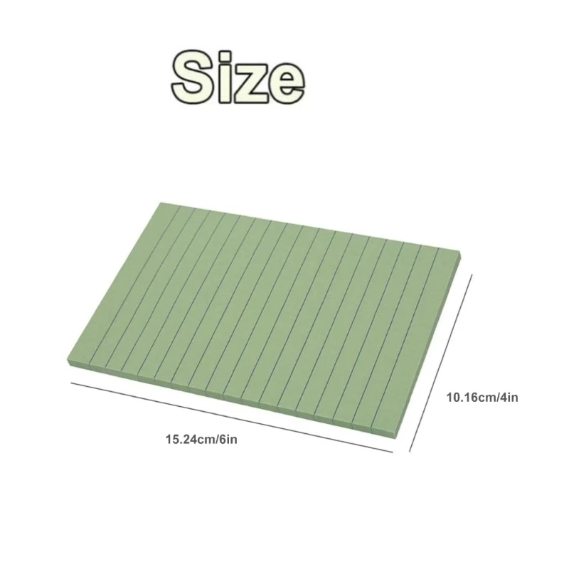 2025 ใหม่ 8 พีซีกาวบันทึกบันทึกสีย้อนยุค Notepads เรียงรายติดอยู่โน้ตง่าย ๆ