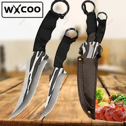 WXCOO Kitchen Boning Knife Set Stainless Steel Chef Meat Fruit BBQ Knife Professional Butcher Cleaver Fish Knife with Cover