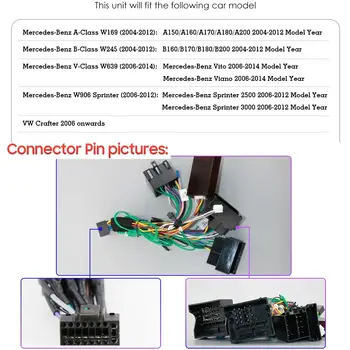 DSP Carplay 4G-LTE 8'' Android 14 Autorádio Multimediální přehrávač pro Mercedes Benz W169 W245 B200 W906 Sprinter W639 Vito 8 nejlepší prodej Multimédia Mercedes W169 - №5