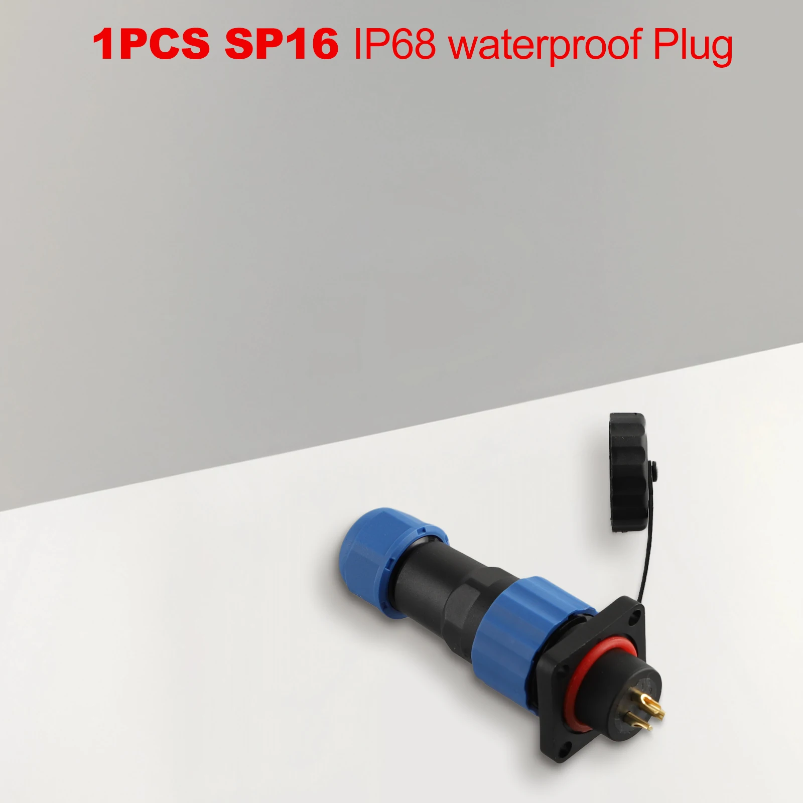 Waterproof IP68 SP16 Square Panel Mount Connector Plug & Socket 2 9 Pin Suitable for Pond Pumps and Motorcycle Trailers