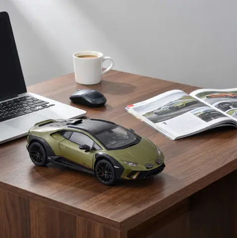 1:24 Lamborghini Huracan Sterrato Legierung Super Sportwagen Modell Druckguss Metall Rennfahrzeuge Automodell Sound und Licht Kinder Geschenk