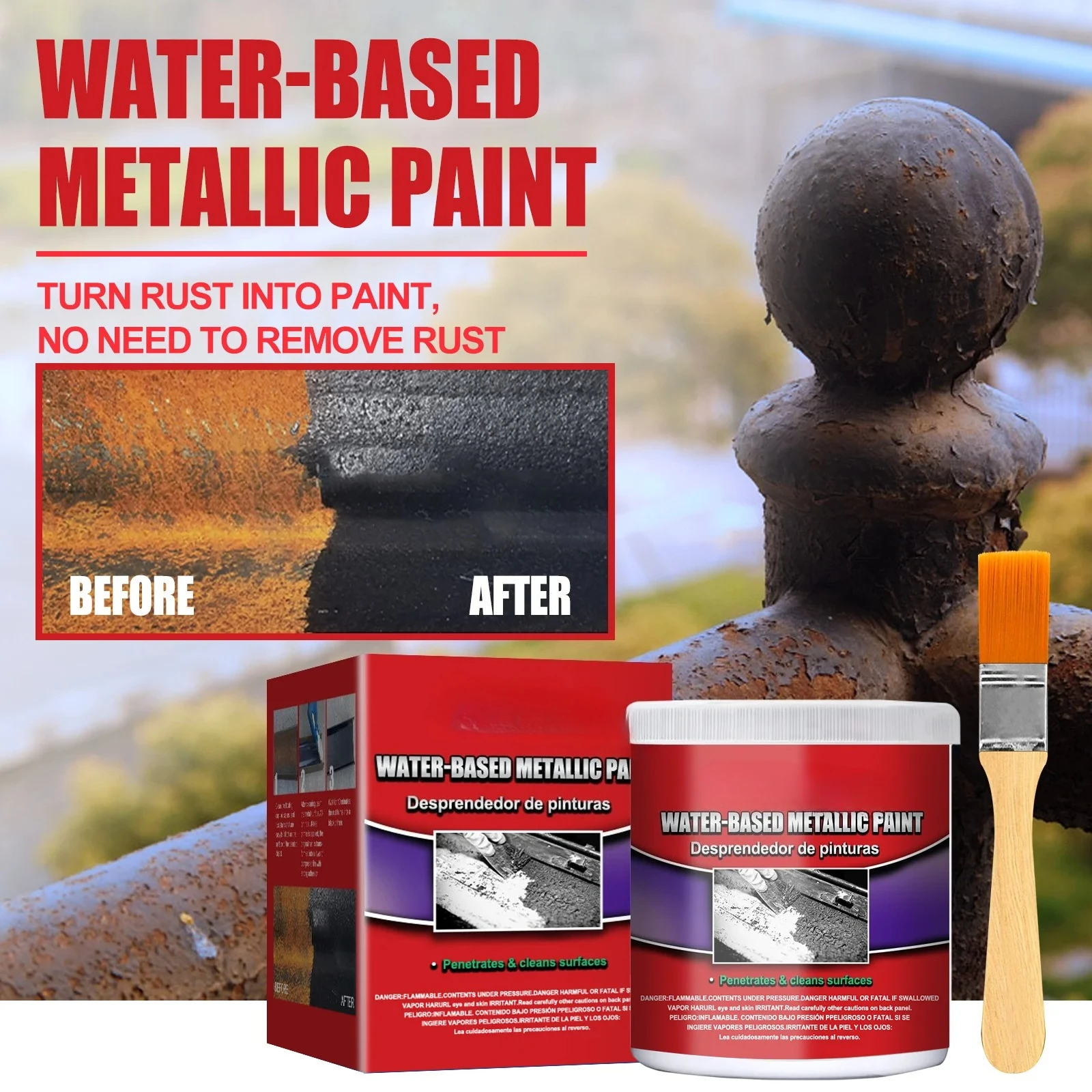 1-3PCS Car Anti-rust Rust Remover Multi Purpose Paste Chassis Rust Inhibitor Converter Repair Iron Metal Surfaces Maintenance