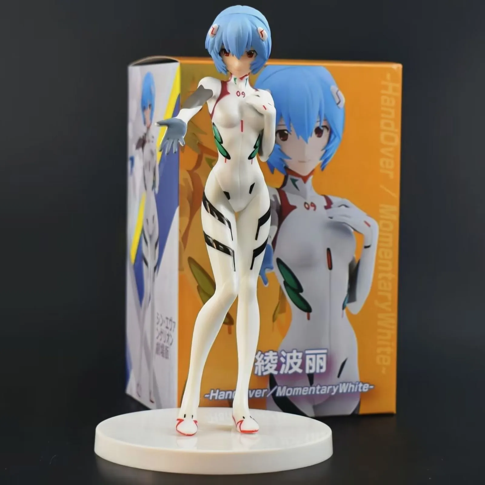 20CM Anime EVA Ayanami Rei şekil kısa saç savaş takım kıyafet Up modeli oyuncak hediye koleksiyonu Action Figure PVC hediye kutulu