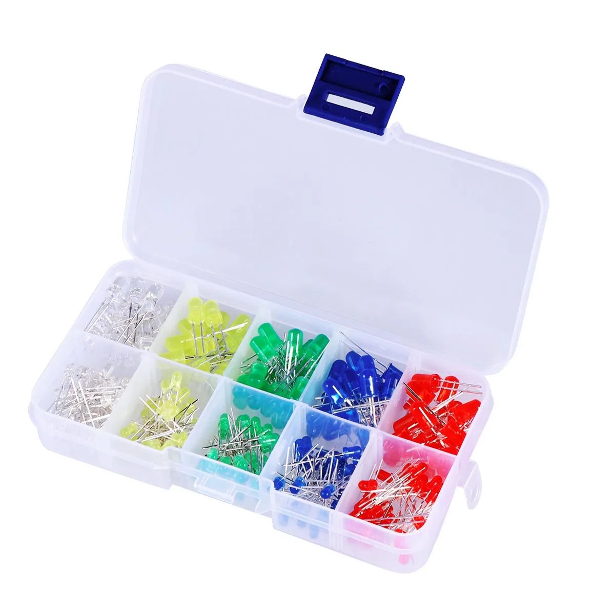 

250pcs 3Mm 5Mm Led Light Emitting Diodes Assortment Kit Super Bright 2-3V Red Green Blue White Lamp Bulb Diode Set For Lighting