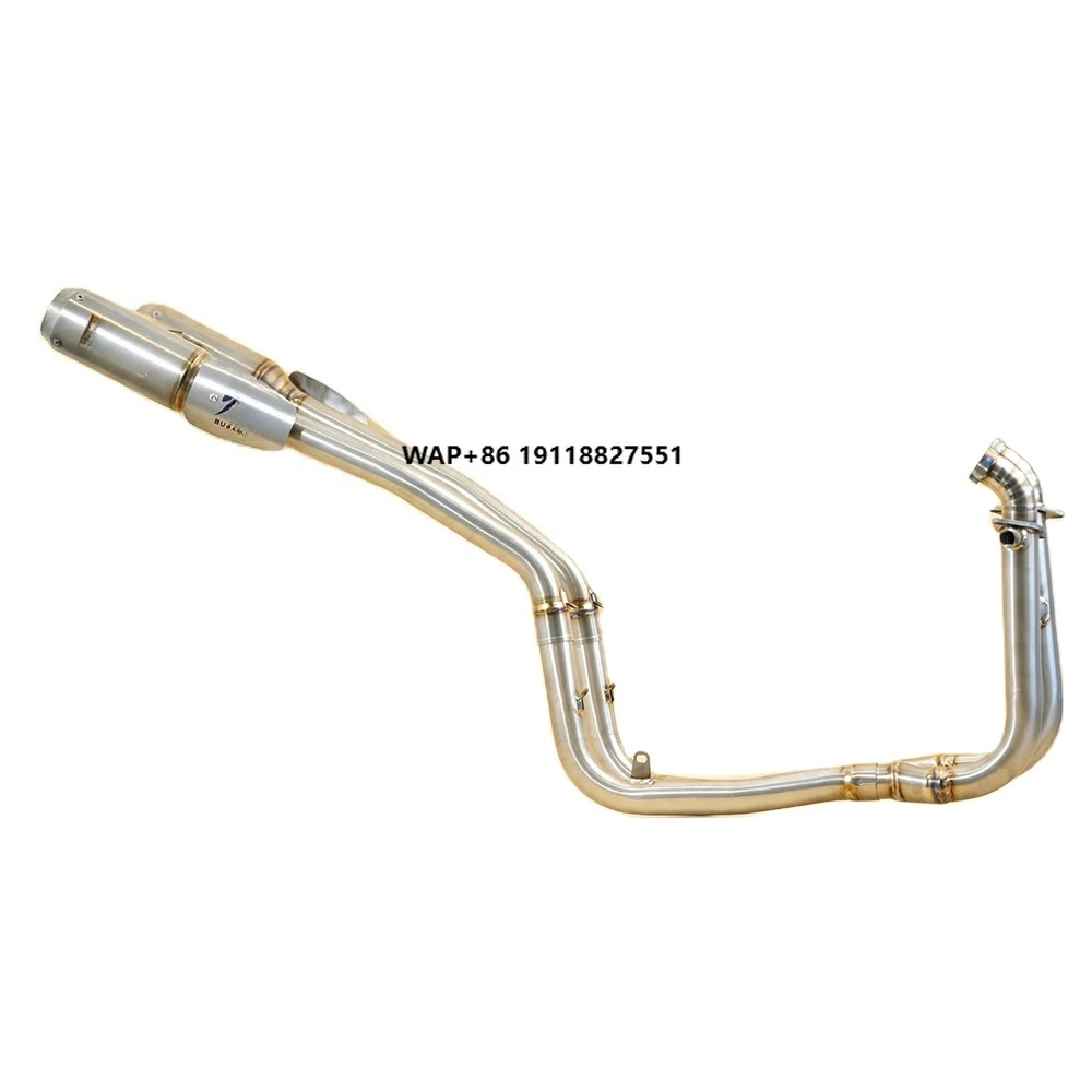

For CF MOTO 450SR Modified High Double Burnout Full Section Titanium Alloy Exhaust Pipe