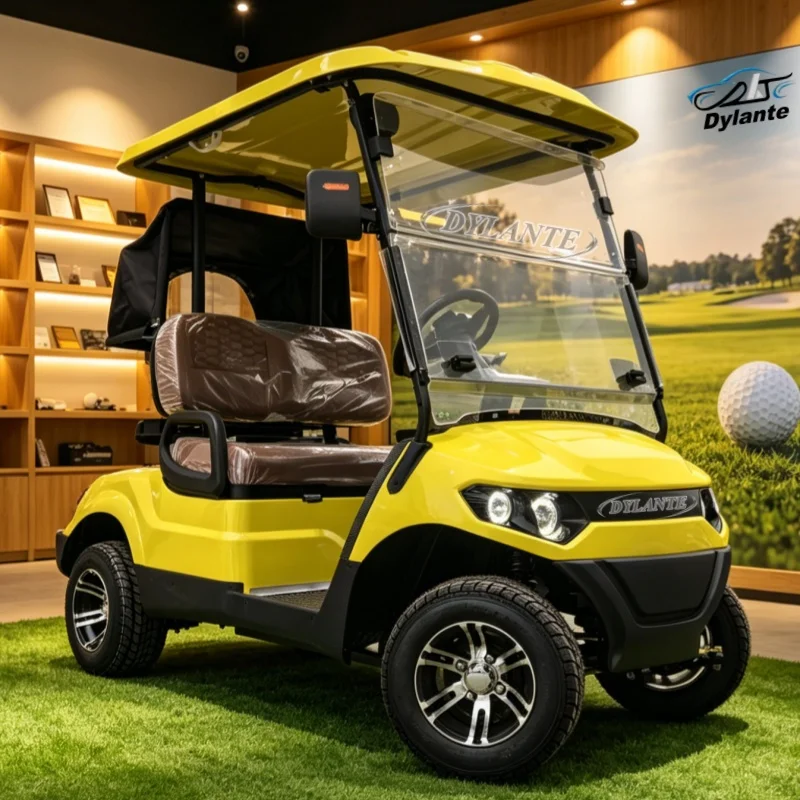 China Dylante Factory Manufacturer 2 Seater Electric Golf Cart Gas Off Road Vehicle For Sale Optional Lithium Battery Golf Cart