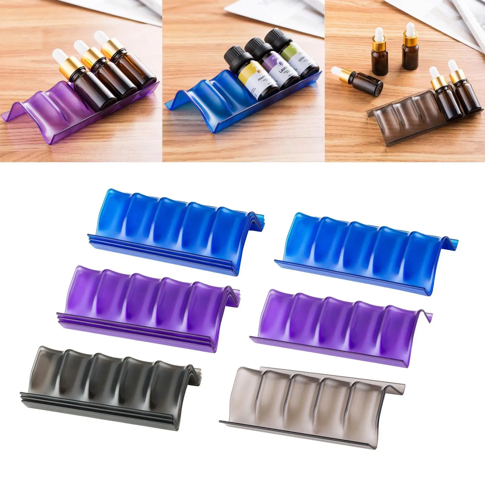 Essential Oil Storage,Essential Oil Holders Oils Rack Holds 5 Oil Bottles and