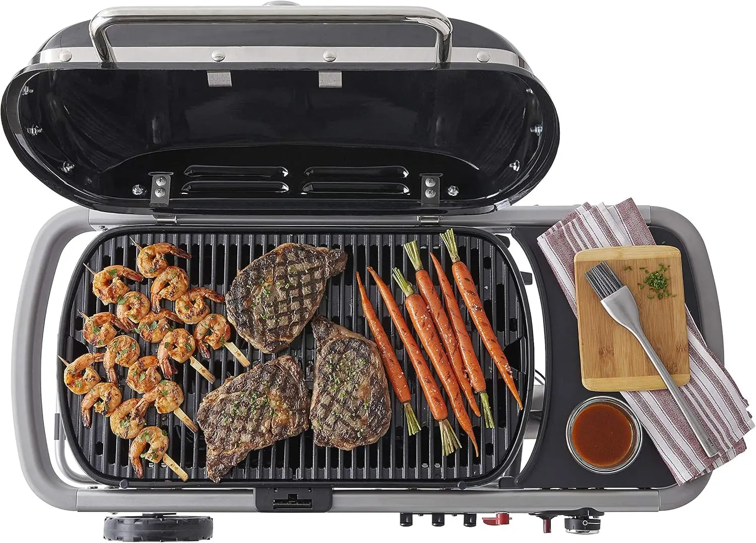 Traveler Portable Gas Grill, Black