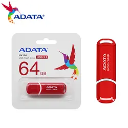 Adata UV150 Usb 3.2 Flash Drive 32Gb 64Gb Pendrive Hoge Snelheid Portale Rode Usb U Disk Pen Drive memory Stick Voor Computer