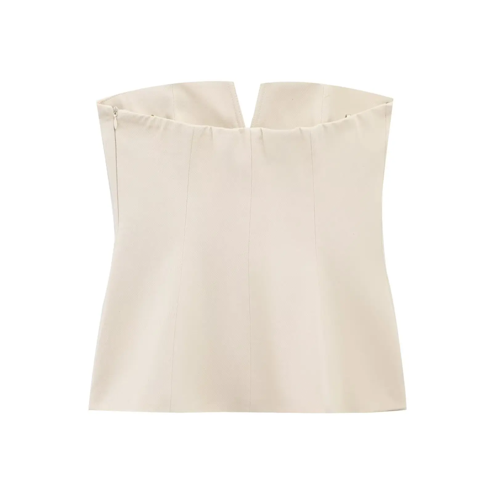 

ZBZR весенний новый сексуальный модный женский топ без бретелек универсальный полиэфирное волокно для поездок на работу Sle стандартной длины цвет