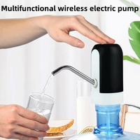 Electric Wireless Pumping Water USB Charge Portable Water Dispenser For 5 Gallon Bottle With Extension Hose Barreled Tools