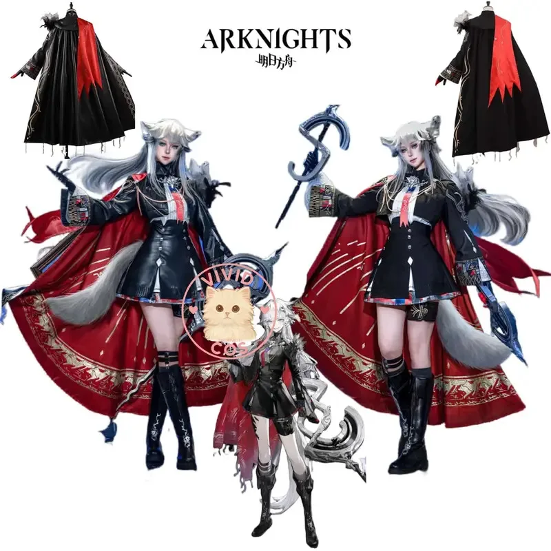 

Hot Game Arknights Cosplay Highly Restored Role-play Lappland The Decadenza Costumes 2 Version Dress for Women Comic Con Suit