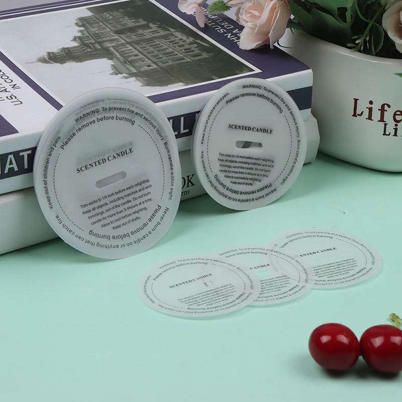 10Pcs DIY Handmade Candle Sticker Cup Labels Dustproof Paper for Scented Candles