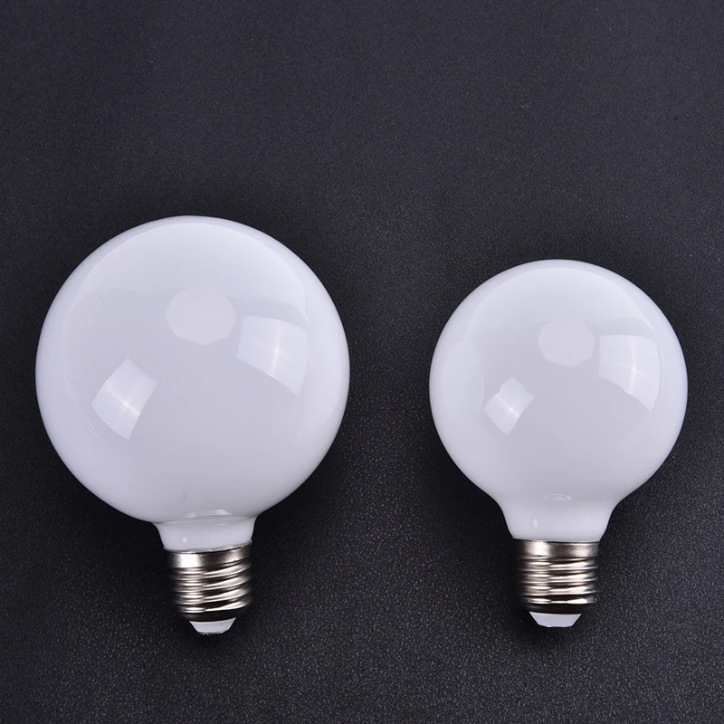 Milky Glass Bulb G80 G95 7W E27 Globe Ball Bulb Cold/Warm White Lampada LED Lamp