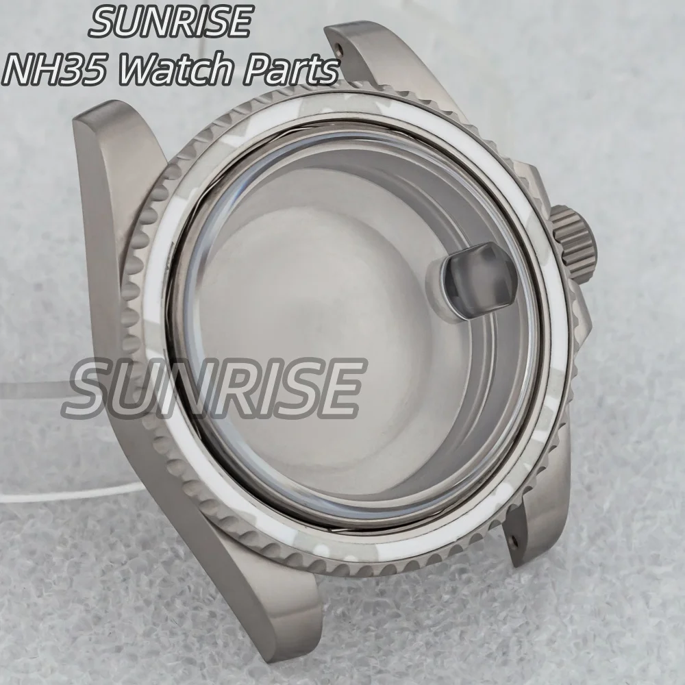 

10ATM Waterproof Diving Case 40mm Titanium Watch Case for NH34 NH35 NH36 ETA 2824 PT5000 Automatic Movement Watch Case Parts