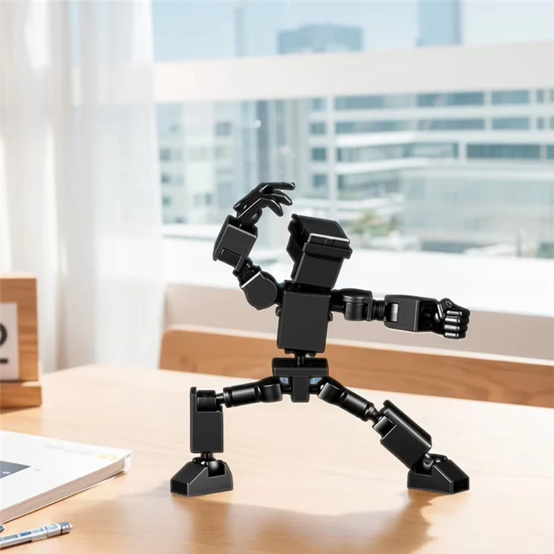 Roboter-Actionfigur, bewegliches mechanisches Mini-Modell, ideales Schreibtischgeschenk für Sammler A