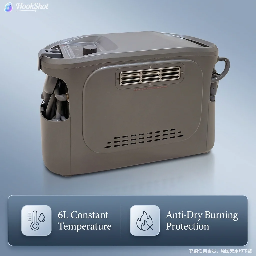 Portable 3L Propane Water Heater Eco-Friendly Tankless Instant Shower for Camping/RV Reusable and Emergency Feature view 4