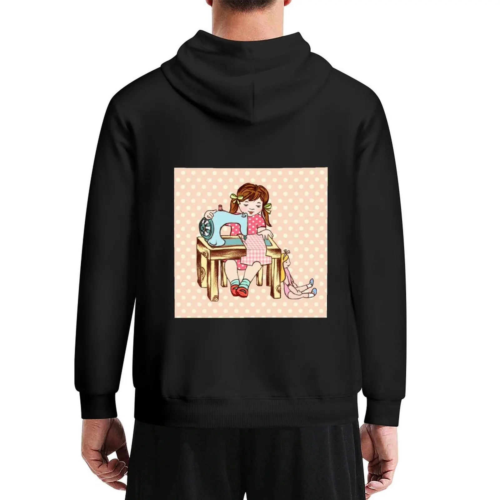 

Little girl sewing Hoodie japanese style autumn new products men's sweat-shirt autumn clothes tracksuits