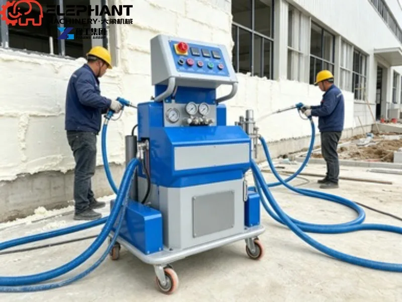 Electric Airless PU Foam Sprayer Two Component Polyurethane Spraying Machine For Building Thermal Insulation Coating