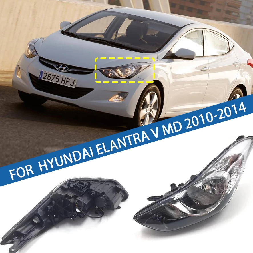 

For Hyundai Elantra V MD 2010 2011 2012 2013 2014 Front Bumper Head Light Headlamp Driving Headlight Turn Signal Light