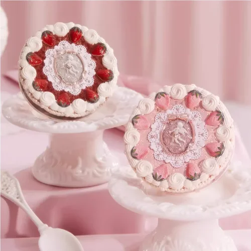 Flower Knows Strawberry Cupid Collection polvo prensado base en polvo de maquillaje Mineral con corrector y acabado vegano