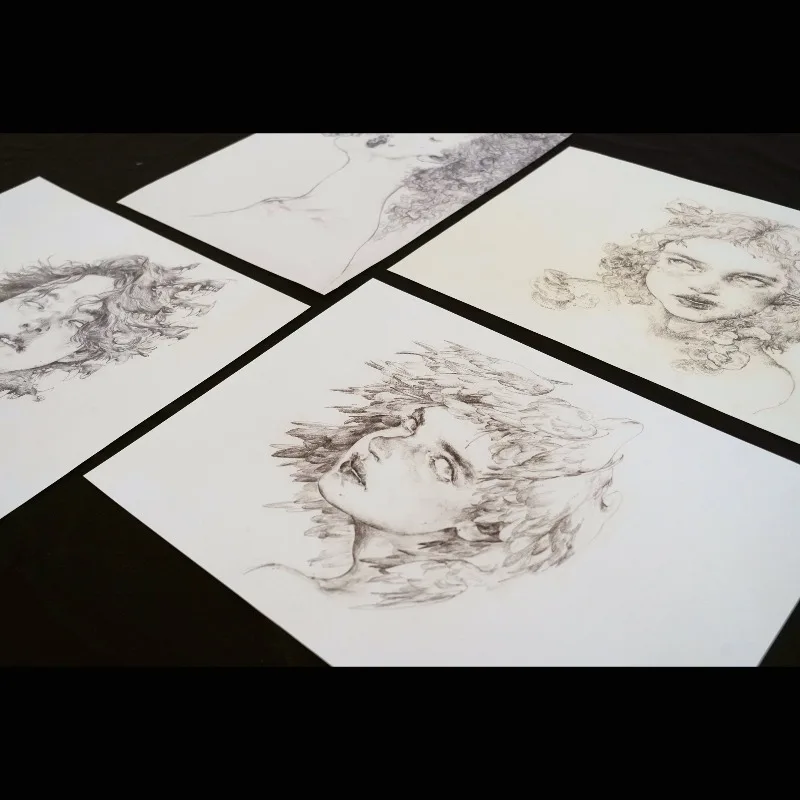Large-size Art Book Da Shan's Collector's Edition Manuscript Illustration Collection Hou Shan Fan Gu Sketches Figure Drawing