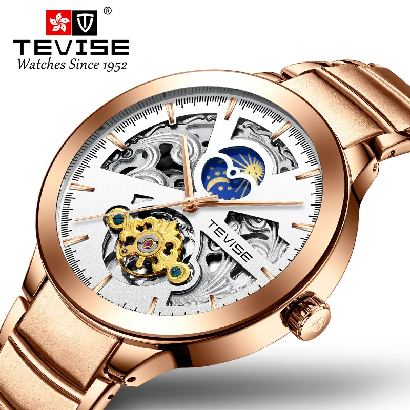 official-websiteTEVISETevise Popular Creative Waterproof Calendar Full Men's Automatic Mechanical Watch