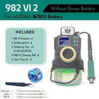 YIHUA 982-VI Cordless Soldering Station with 235 Soldering Iron Kit LCD Adjustable Repair Tools portable rework solder station