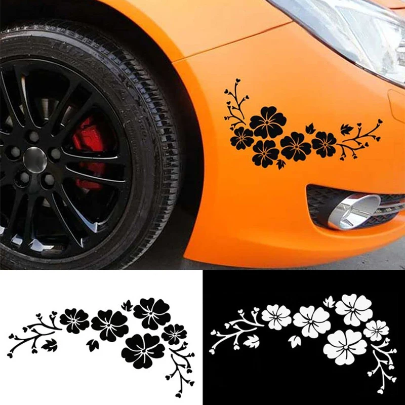 

Модная Цветочная расцветка Автомобильная наклейка автомобильная наклейка для грузовика бампера двери окна виниловые наклейки Цветочный декор украшение Автомобильная наклейка