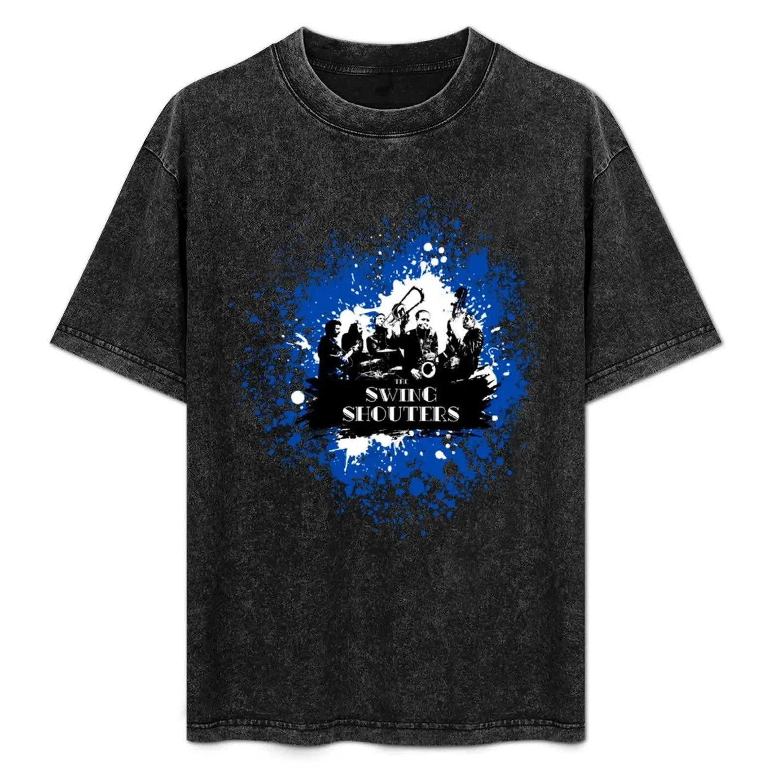 

Swing Shouters - Blue & White Paint T-Shirt man t shirt luxury cotton t shirt man T-Shirt