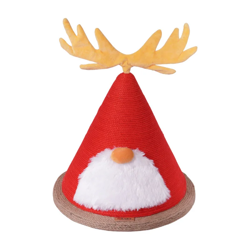 

New Christmas tree elk cat climbing frame sisal does not drop crumbs cat scratching column cat scratching board