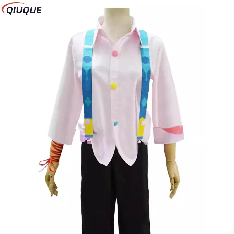 

DY2025Juzo Suzuya Rei Косплэй костюм полный комплект белая/розовая рубашка брюки ремни наколенник аниме комический костюм наряд на заказ