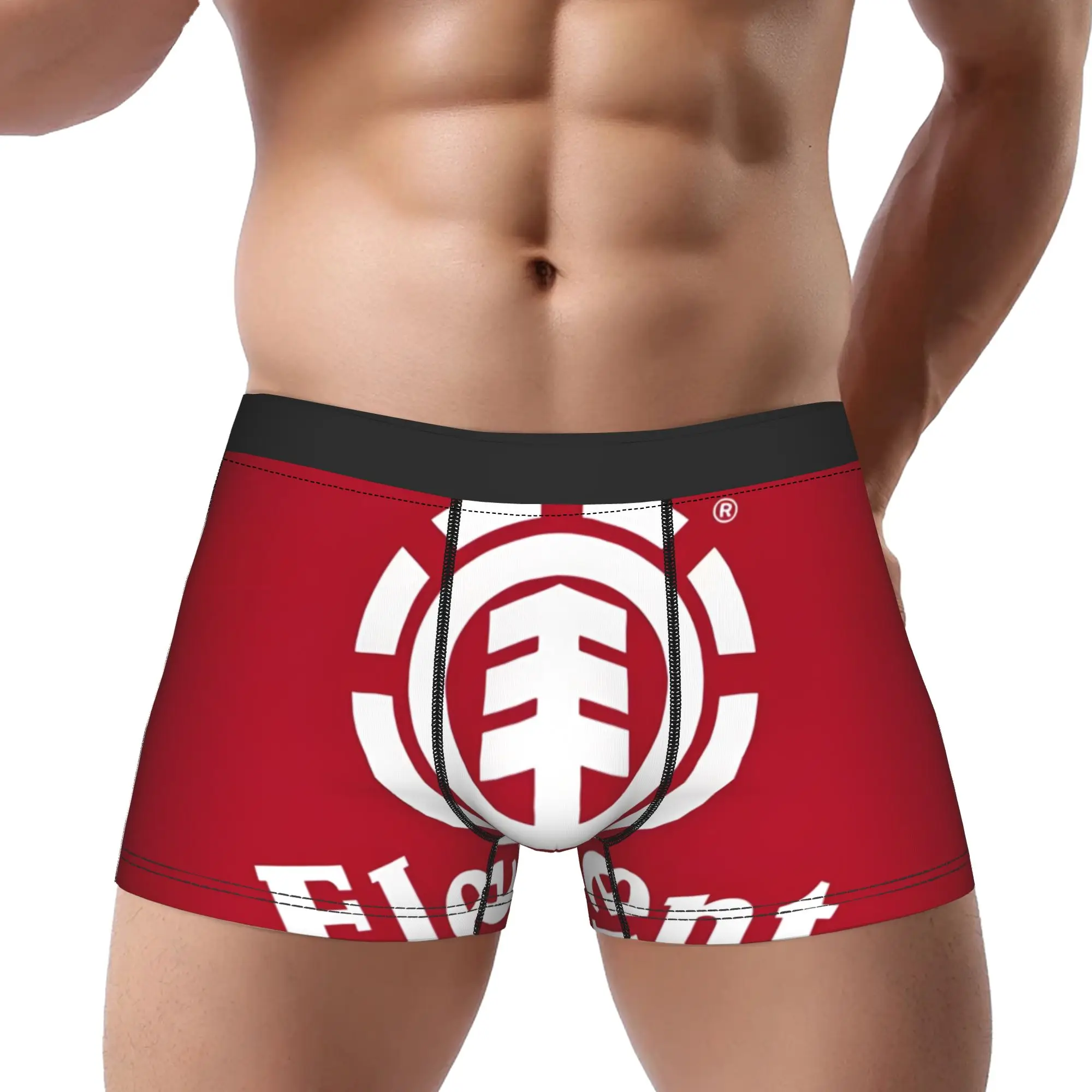 Pole Element Street Merch Underpants Breathbale Panties Male Underwear Element Print Shorts Boxer Briefs