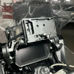 BMW R1200GS LC R1250GS ADV R1200RS S1000XR CRF1000L 아프리카 트윈 휴대 전화 네비게이션 브래킷 USB 충전 지원 마운트