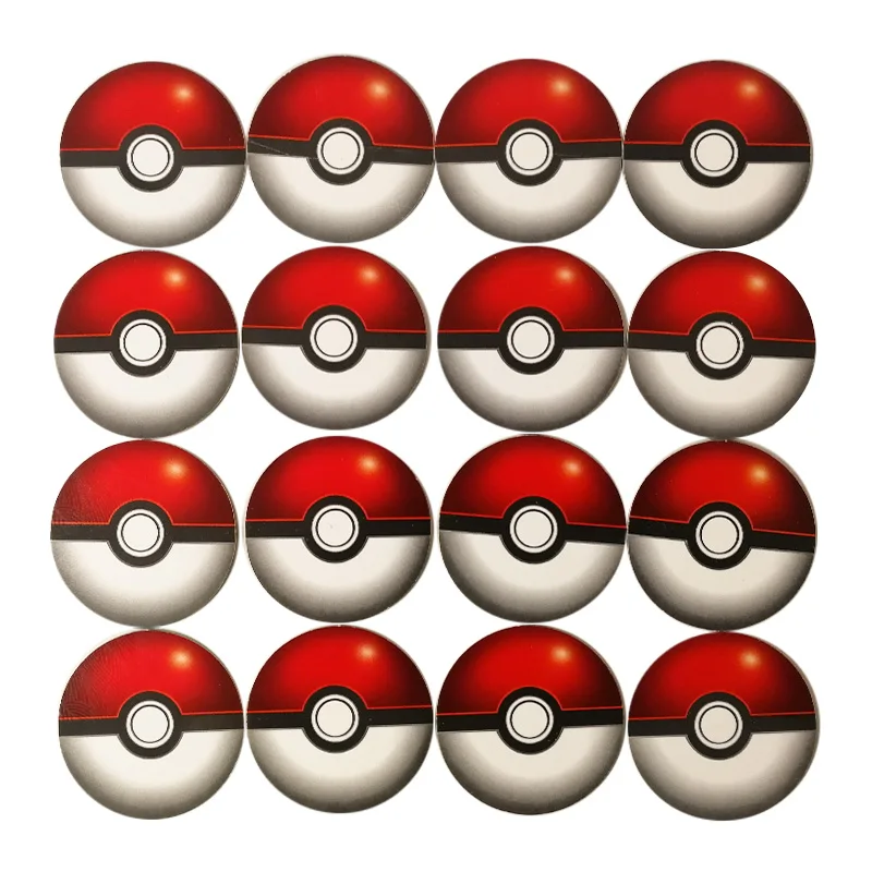 200pcs Pokemon Tazos Chinese Repeat Action Figure Game Collection 3d Round Card Toy Ball Pikachu Child Kids Birthday Xmas Gift