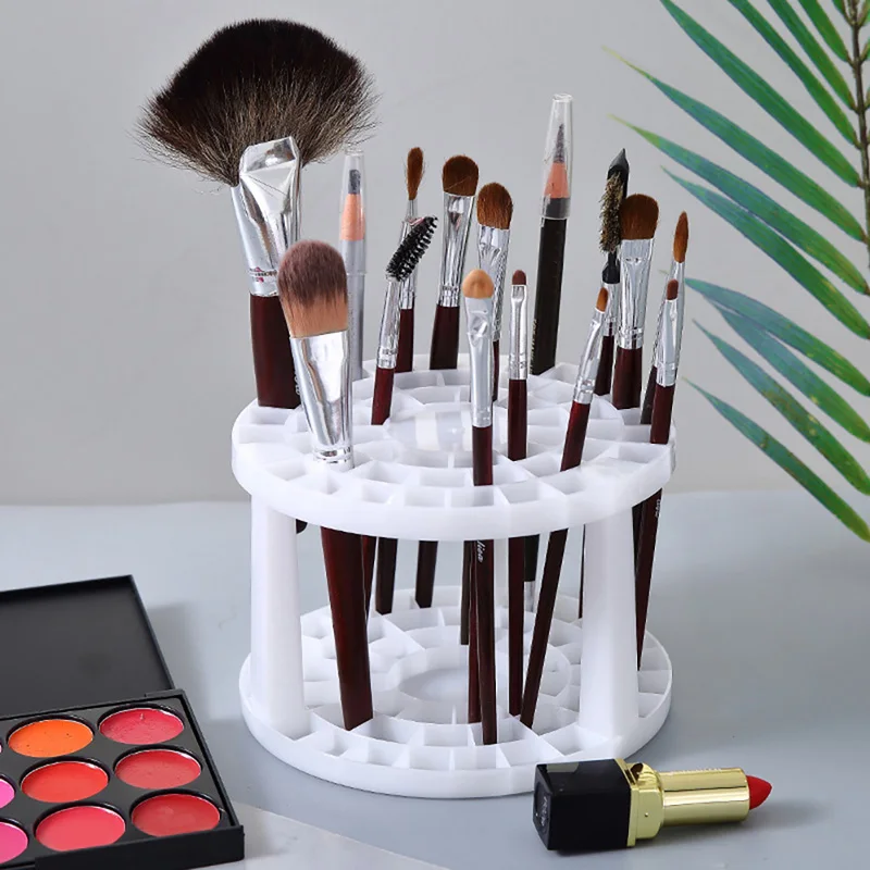 Makeup Brushes Storage Large-Capacity Cosmetic Brush Holder Air-Dry Stand Rack Makeup Brush Organizer Makeup Tools