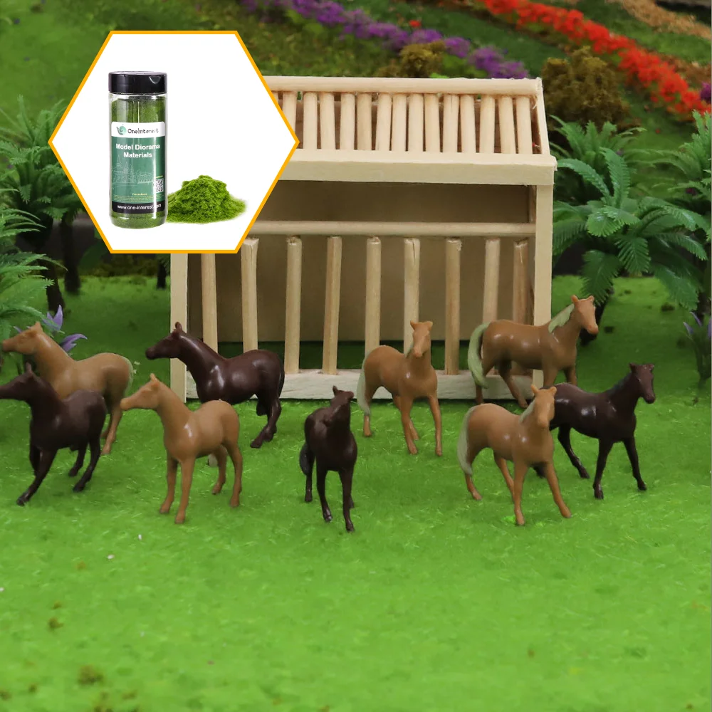 3MM Mini Static Grass Flock Powder For Railway Artificial Terrain Lawn Wargame Landscape Scenery Diorama Accessories