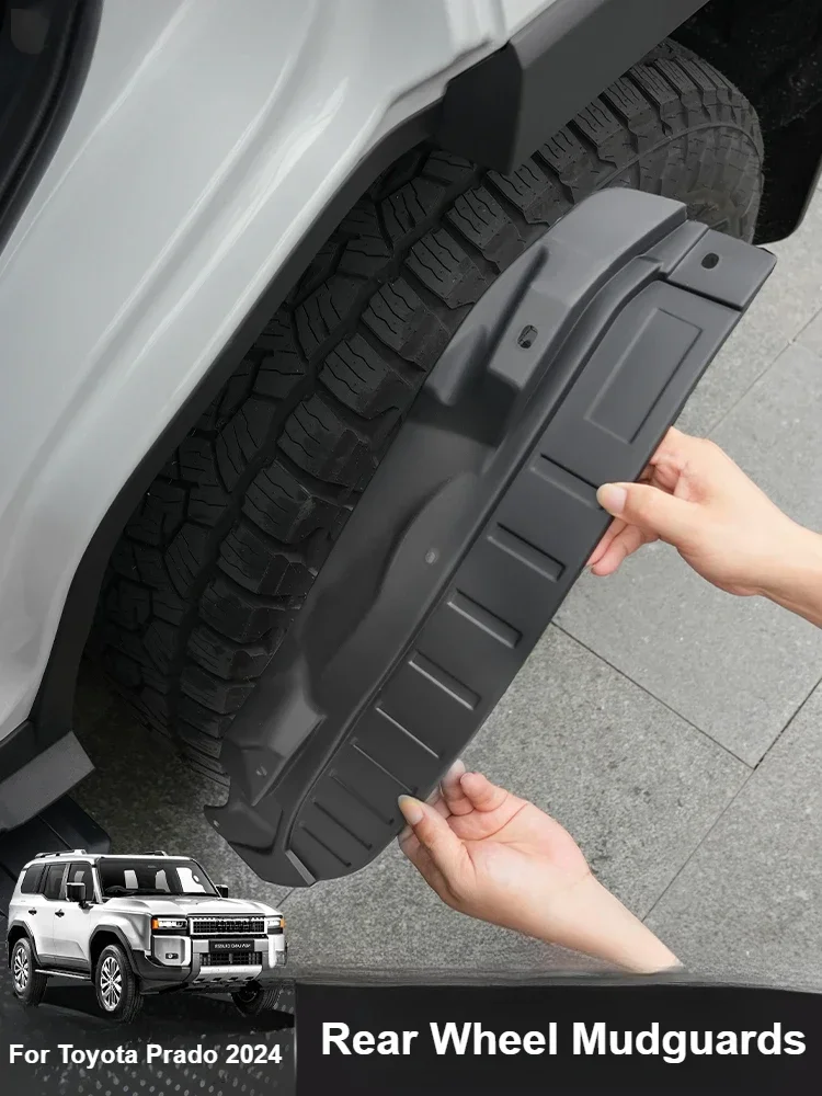 Mud Flaps Splash Guards Anti-mud Rear Wheel Fender Mudguards Auto Exterior Accessories for Toyota Prado 2024 Land Cruiser LC250