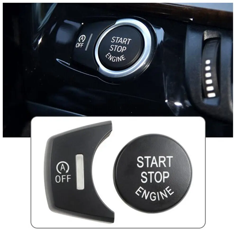 

WXZOS Black Engine Start Stop Button Cover Kit For BMW X3 F25 2011-2017 X4 F26 2013-18