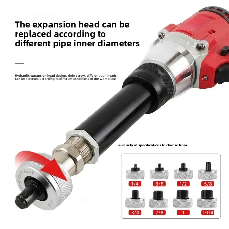 Lithium battery-powered tube flaring tool, air conditioning copper tube stainless steel flaring and bending machine