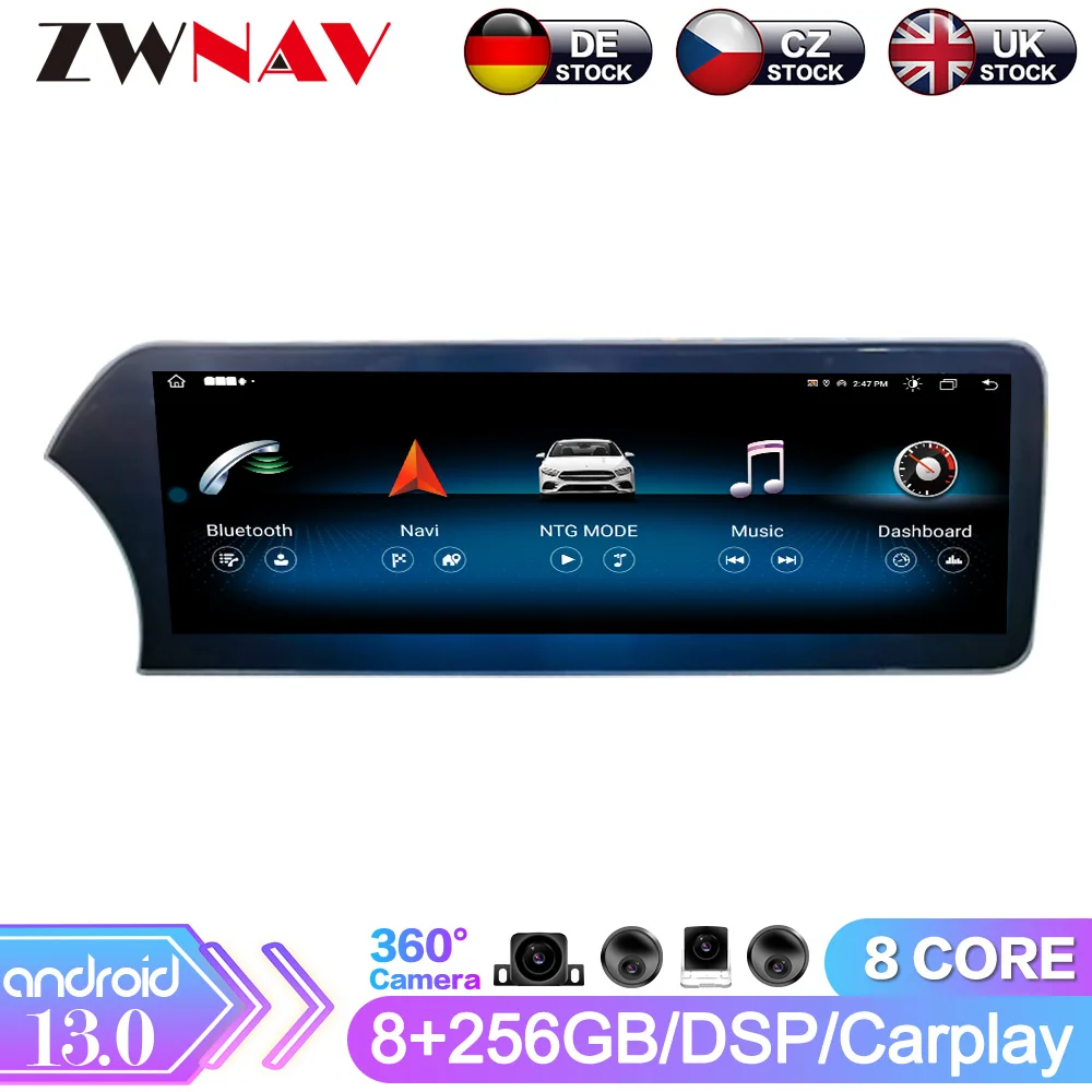 

14.9 Inch Android 13 Car Stereo For Mercedes Benz C GLC W205 2015-2019 Car GPS Navigation Multimedia Player Head Unit BT Carplay