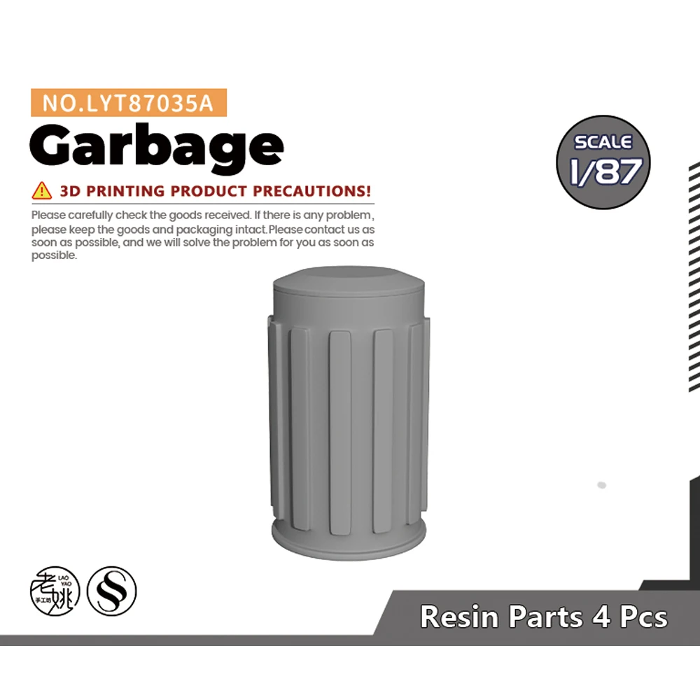 Yao's Studio LYT87035A 1/87 HO Garbage For Model Railroads Display Type-1  