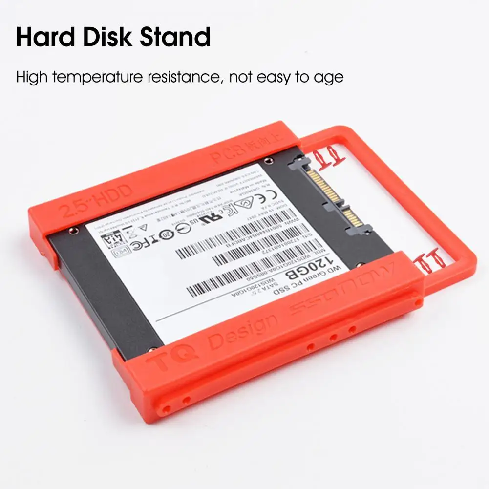 Hard Disk Stand Anti-cracking Hard Disk Drive Holder Professional 2.5 Inch to 3.5 Inch SSD Adapter Bracket for Desktop