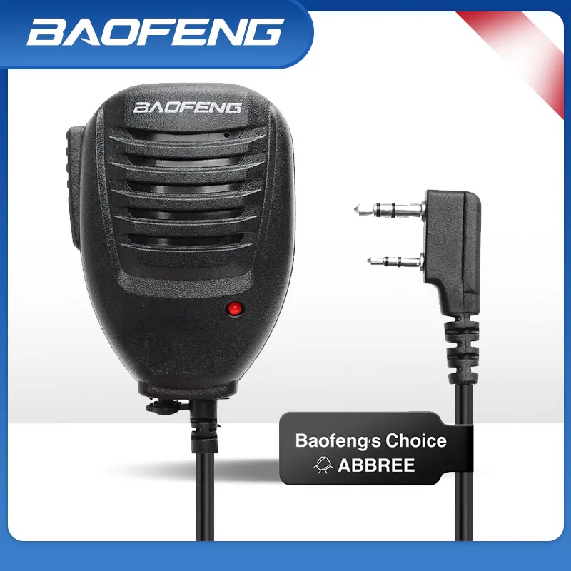 

Baofeng Walkie Talkie UV-5R микрофон динамик микрофон 2-контактный портативный для Baofeng BF-888S UV-21 PRO Quansheng UV K5 K6 аксессуары