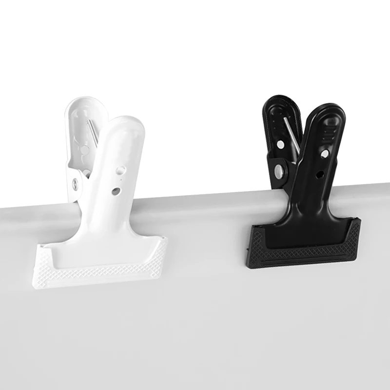 Soonpho Heavy Duty Spring Clamps Clips Black White Metal Rubber Hinge Clip File Clamps for Photography Background Stands Clips