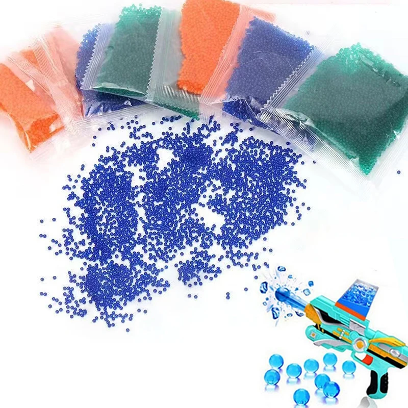 10000pcs Hydrogel Water Balls 1cm Elastic Polymer Water Beads Growing Crystal Soil Vase Fillers Kids Toys Bio Gel Orbiz Pearls