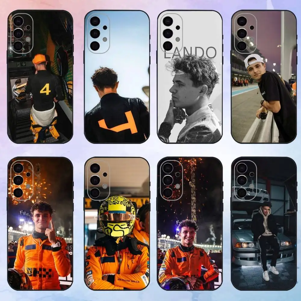 

L-Landos F1 N-Norris 04 Phone Case For Samsung S25,S24,S21,S22,S23,S30,Ultra,S20,Plus,Fe,Lite,Note,10,9,5G Black Cover