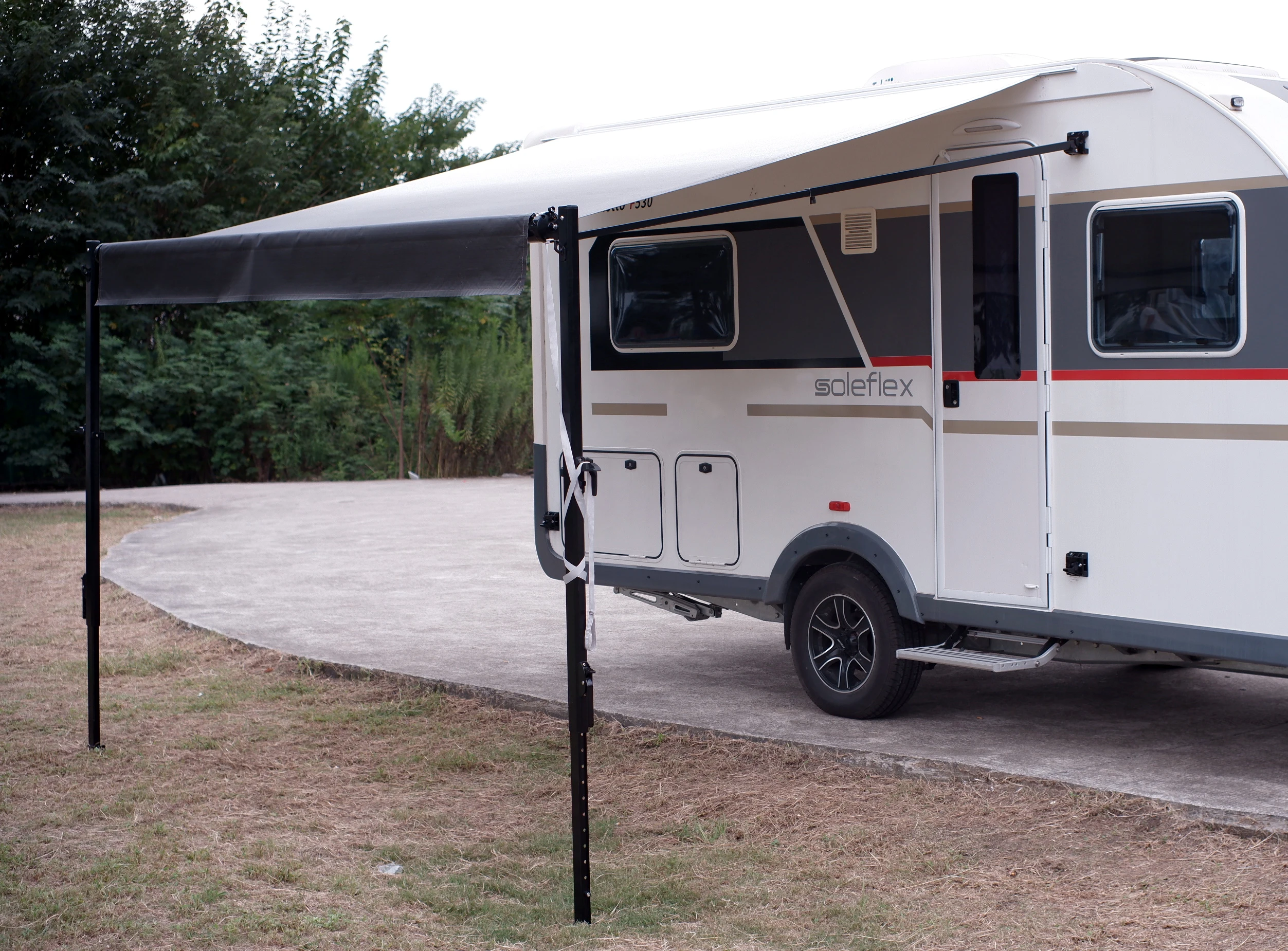 STLF B1 Tenda parasole arrotolabile manuale stile americano australiano per rimorchio da viaggio per roulotte all'aperto e camper camper